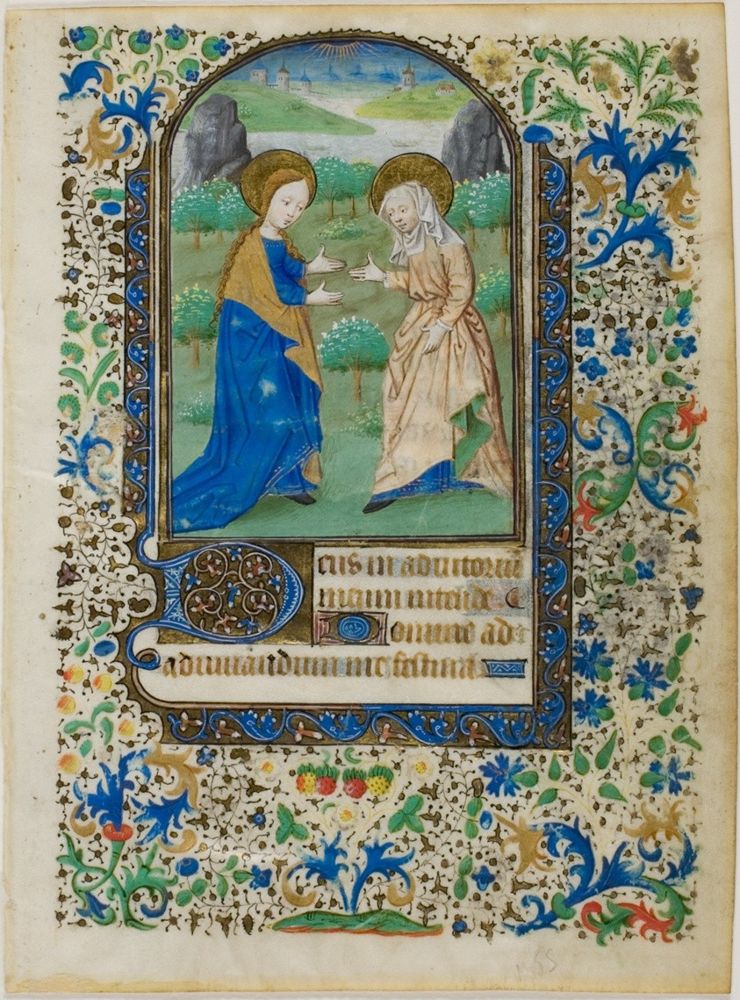 The Visitation, from a Book of Hours, Art Institute of Chicago