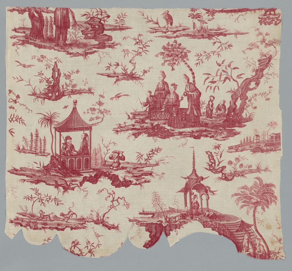 Fragment of Copperplate Printed Cotton, Cleveland Museum of Art