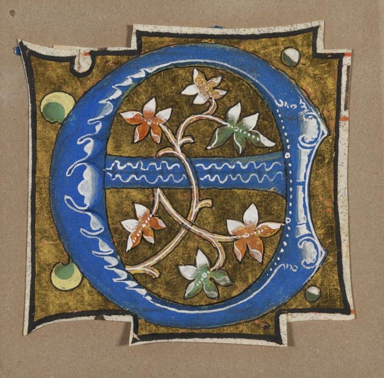 Decorated initial from the Murano Gradual, Victoria and Albert Museum