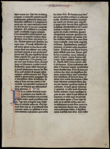 Leaf from the Teutonic Knights Bible